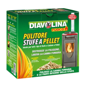 Diavolina Spazzacamino per stufe a Pellet