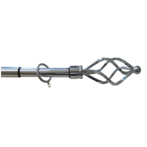 Bastone per tende Estensibile Vortice Cm. 120 Col. Argento