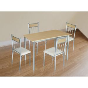 Set Tavolo + 4 Sedie Frassino