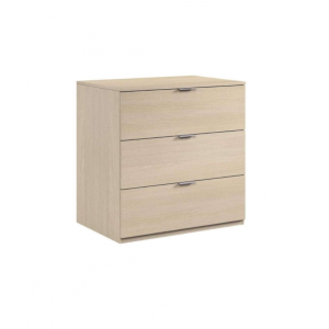 Cassettiera 3 Cassetti Cm 77X38X80H Rovere