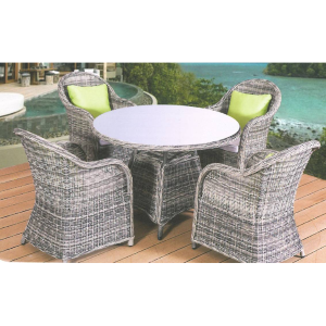 Salotto Polyrattan LUNCH 5 Pezzi