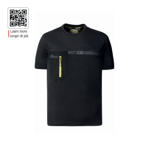 T-Shirt uomo antinfortunistica Christal Black Carbon
