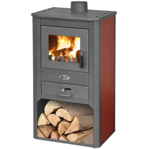 Stufa a Legna Flavia OGANJ 8-9 kW Bordeaux