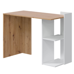 Scrivania Ad Angolo Reversibile Rovere nodi /Bianco