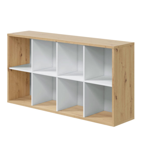 MK-015419W - Libreria Cubi Rovere Nodi/Bianco 