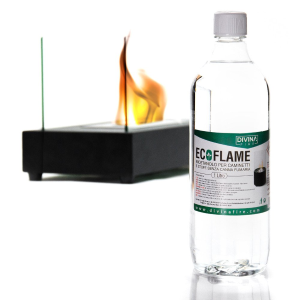Bioetanolo 1 LT ecologico Ecoflame inodore incolore per biocamino Divina
