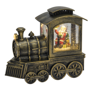 Locomotiva Brunita Glitter Led 18Cm