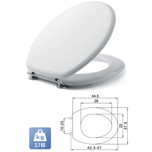 Sedile Wc Univerale Bianco Pegaso
