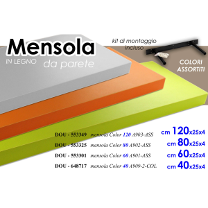 Mensola col Ass 120x25