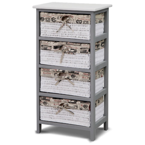 Cassettiera 4C 38x26x76h