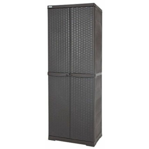 Armadio Portascope Rattan 65X45X178 Marrone
