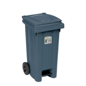 Bidone raccolta differenziata con ruote LT 120 grigio