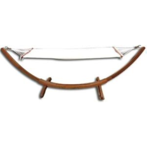 Amaca in legno con supporto 320x100x100h
