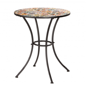 Tavolino tondo Mosaico Flower Ø 60 cm