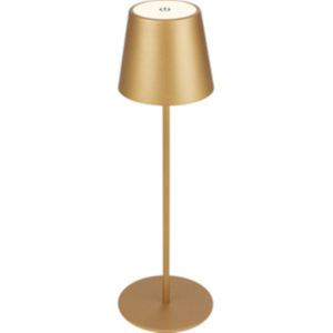 Lampada da tavolo art BT10009 oro batteria ricaricabile