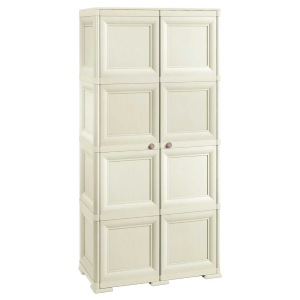 Armadio 4 Moduli 2 Ante Angora 79X43X164H 