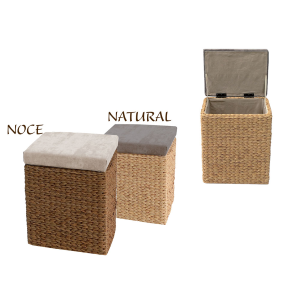 Sgabello contenitore alto lime natural