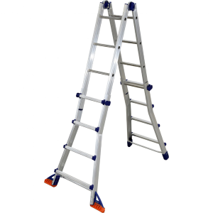 Scala Alluminio Brico Blu En131 4+4 Gradini