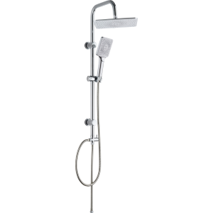 Colonna Doccia C/Soffione Cm. 20X30 +Docc. Lx-4002 Cromo
