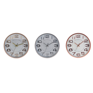 Orologio da parete in plastica cm. 30,5 Ass