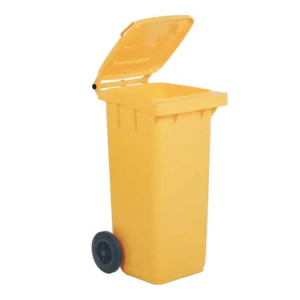 Bidone raccolta differenziata con ruote LT 120 Giallo