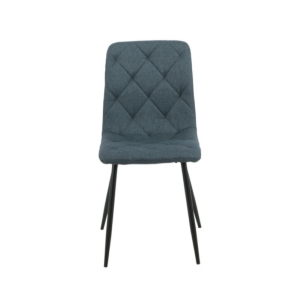 Sedia okar tessuto blue cuciture a rombo