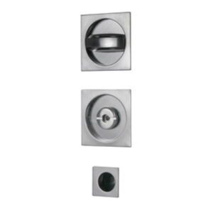 Kit maniglie quadro porte scorrevoli c/nott cromo