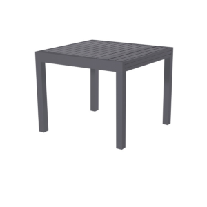 Tavolo in alluminio sardegna quadrato grigio 90/180X90XH.74