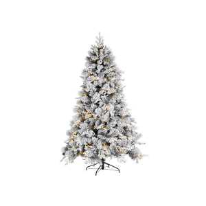 Albero di Natale Arves Innevato Con Luci H210-1936 rami 