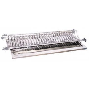 Mensola colapiatti acciaio Inox C/Vaschetta 56 cm