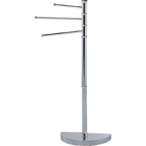 Piantana 3 bracci base mezzaluna cromo