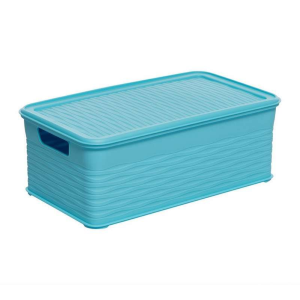Box scatola 1,3 LT multiuso azzurro con coperchio