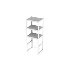 Scaffale coprilavatrice bianco 3 piani 60X75X184