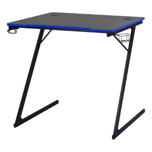 Scrivania Gaming Flame Nera/Blu 80X50X75