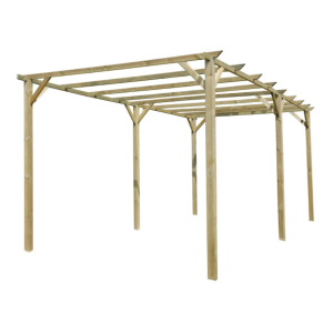 Gazebo Pergola Legno Doppia 6X3M