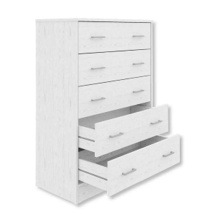 Cassettiera Wide 5 cassetti bianco alpes cm.79x40x114h