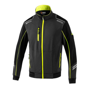 Giacca tecnica antivento AUSTIN Tech Light-Shell grigio scuro/giallo fluo