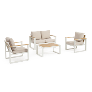 Set4 Salotto C-C Leandro Bianco-Beige