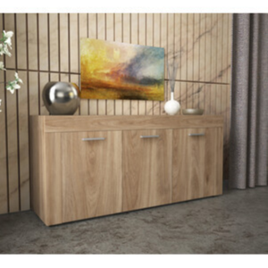 Kit madia 3 ante 150x41x82 cm rovere