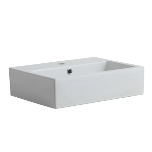 Lavabo app ceramica biano rettangolare cm51x14,5