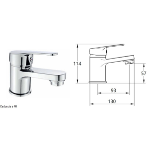 Monocomando lavabo c1000 conte