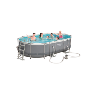 Piscina C/Telaio E Pompa Ovale 488X305Xh107Cm 56448