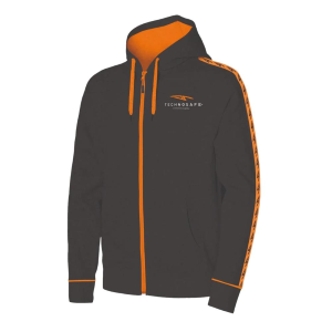 Felpa Hoodini Nero/Arancio 