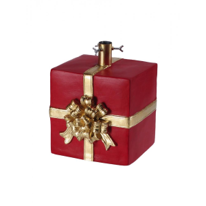 Base albero di natale Pacco Dono rosso