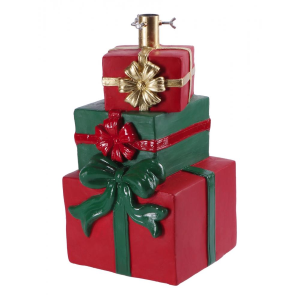 Base albero di natale Pacchi Dono rossi verdi