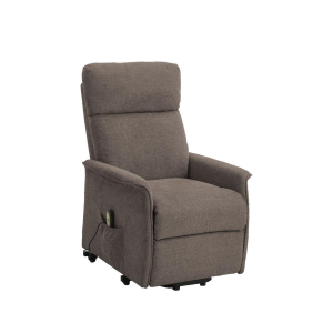 Poltrona Recliner Relax Alzapersona Tessuto Marrone