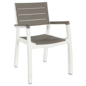 Poltrona Harmony Bianco/Tortora