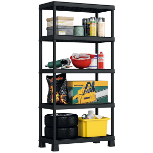 Mobile Plus Shelf 5 Rip.90X40X182H Scaffale resina