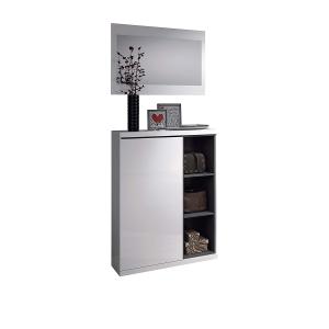 Mobile Ingresso C/Specchio Bianco