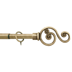 Bastone per tende Estensibile Vortice 120-215 Oro Ant.